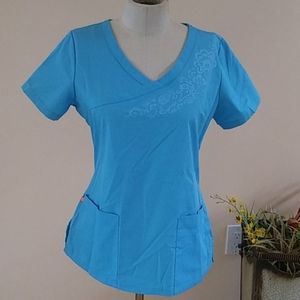 Orange Standard Scrubs Top.